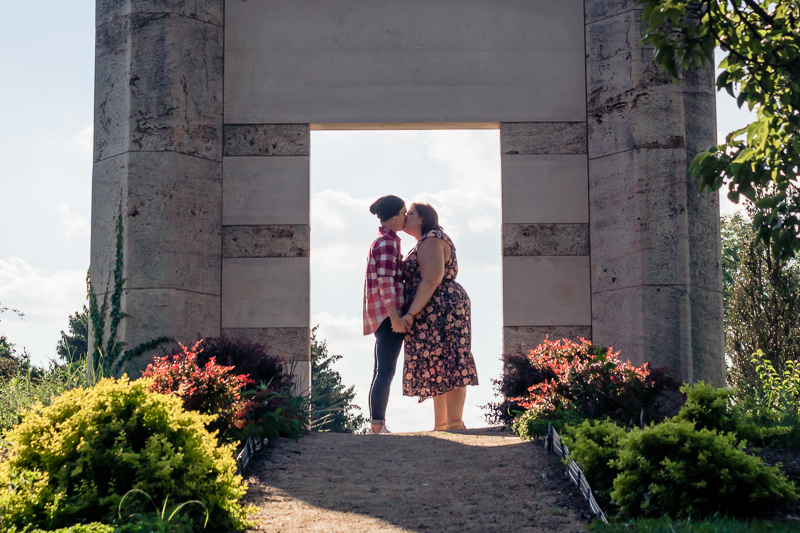 Adorable Grounds for Sculpture Engagement Session