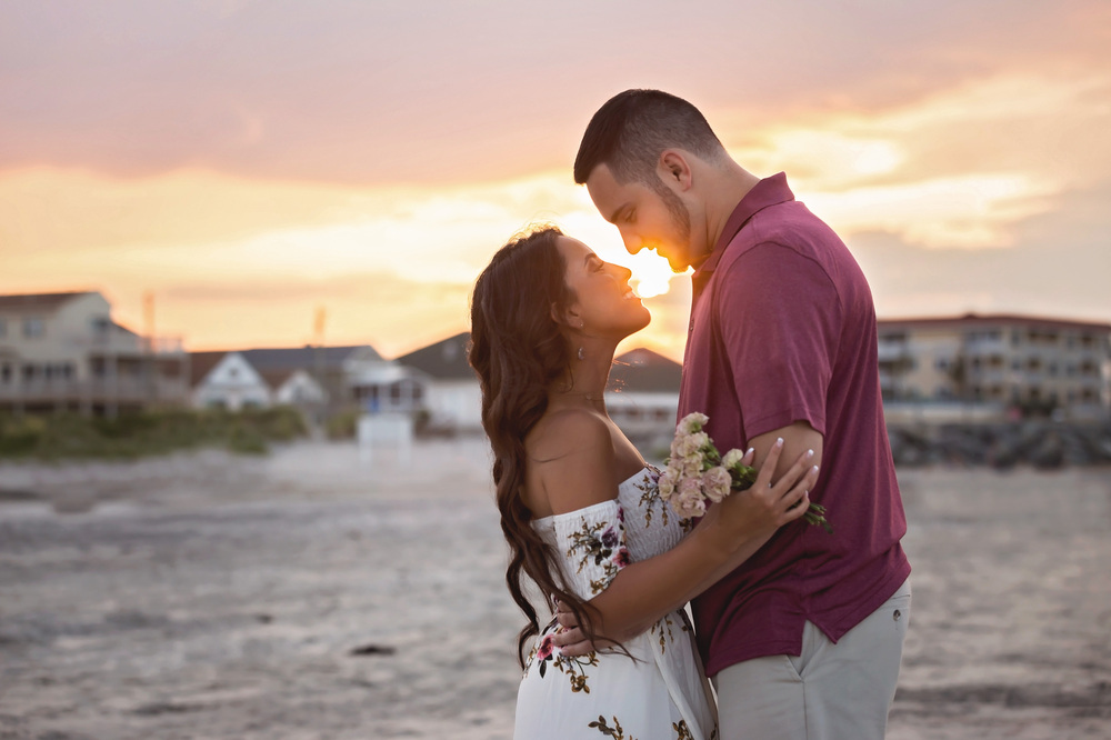 Blyss and Tony....Engagement session in North Wildwood, NJ | Memories by Maria Photography
