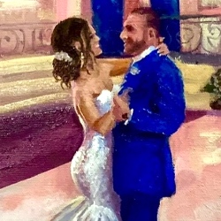 NJ Wedding Vendor Live Event Painting by Cody in Mahwah NJ