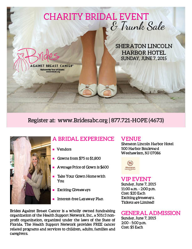 Weehawken, NJ Charity Bridal Show & Trunk Show (Up To 85% Off!)