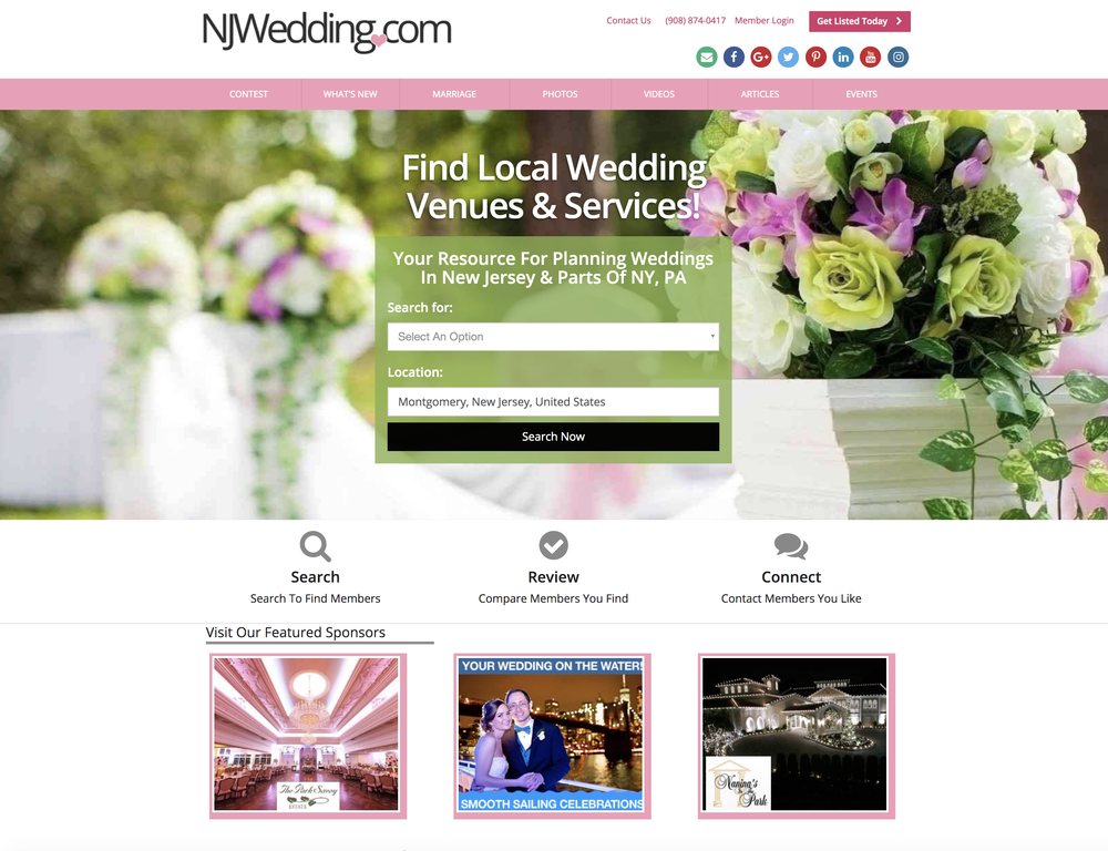 NJWedding.com Celebrates 23rd Anniversary Serving Local Wedding Community