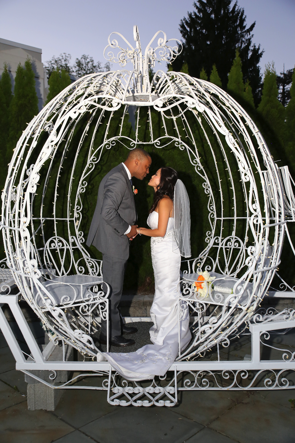 A true fairytale wedding complete with a cinderella coach- Anthony’s Pier 9 in New Windsor, NY