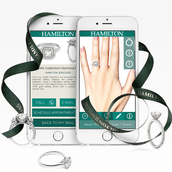 Try on rings from your phone with our Put a Ring On It app! | Hamilton Jewelers