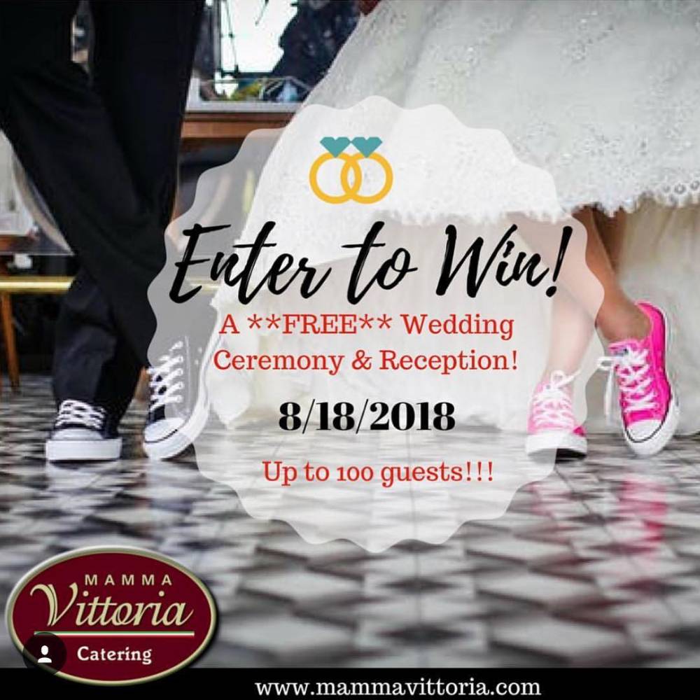 Mamma Vittoria Catering giving away a Wedding Ceremony & Reception for 100 guests!