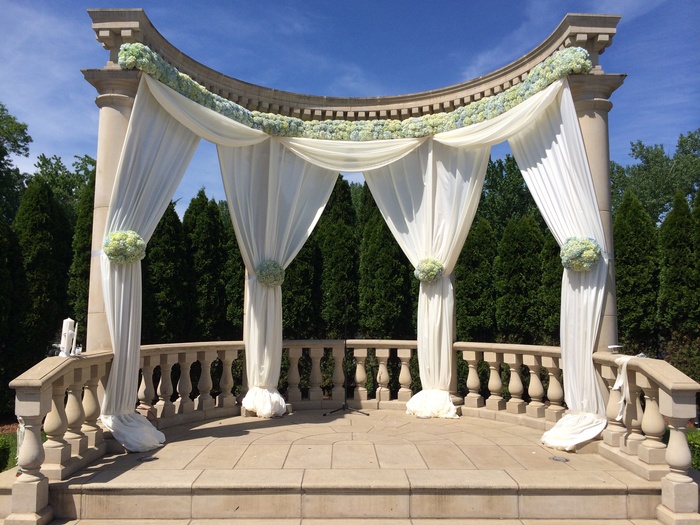 Outside Wedding Reception Decoration by Amaryllis Event Decor