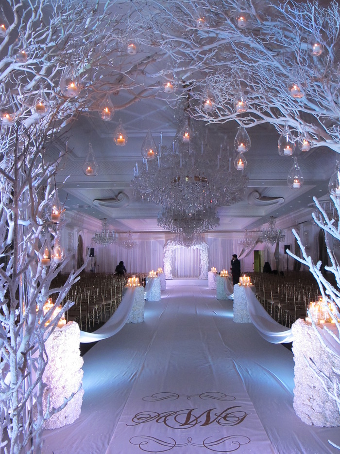 Winter Wonderland Wedding Flowers by Amaryllis Event Decor