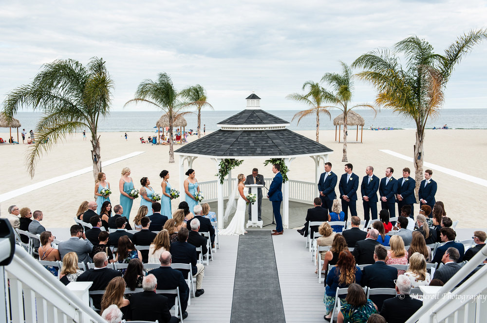 Ceremonies on the Beach at Windows on the Water at Surfrider Beach Club