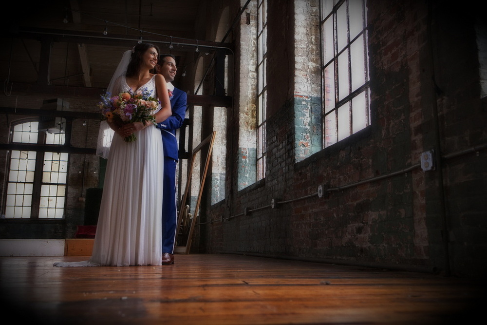 The wedding of Alyssa and Nav at the Artfactory