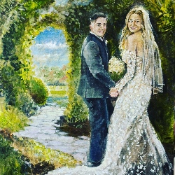 Jeffrey M. Hull, Live Wedding Painter