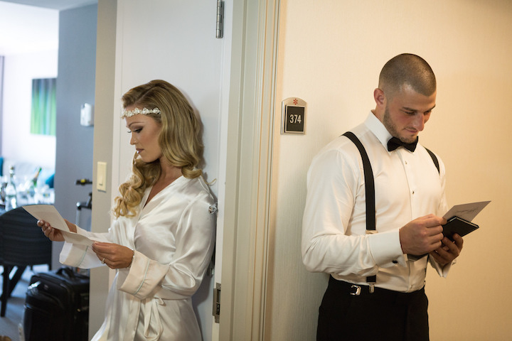 Bride & Groom Receive Unexpected Heartfelt Love Letters Before Walking Down the Aisle- Glen Ridge Country Club in Glen Ridge, NJ.