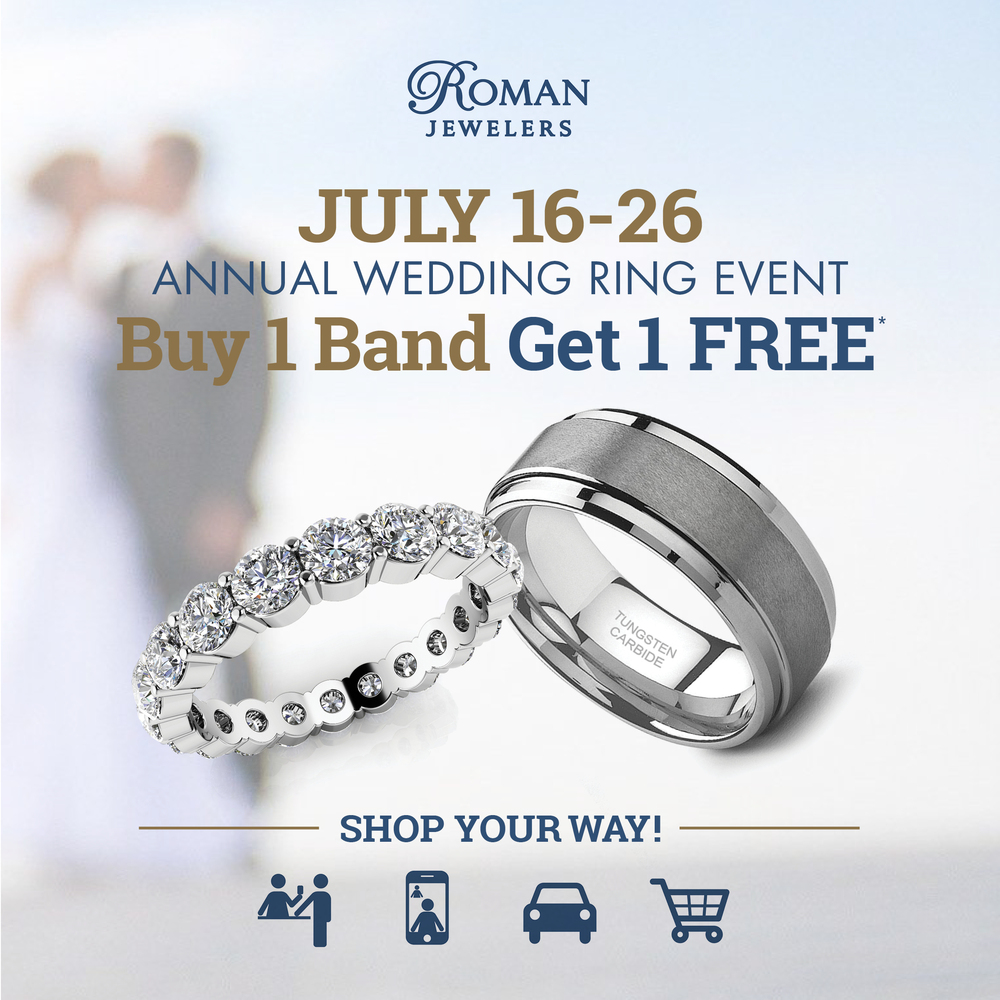 Roman Jewelers Annual Wedding Ring Event