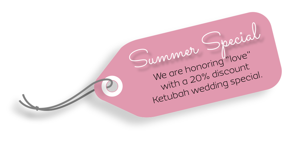 Summer Special: 20% OFF Wedding Ketubah