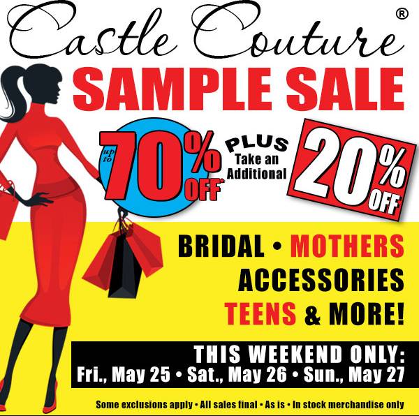 SAMPLE SALE: Extra 20% Off This Weekend!